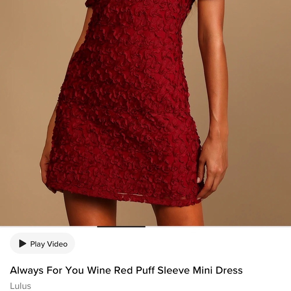 Lulu's Ruby Textured Mini Dress - image 3